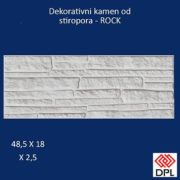 Dekorativni kamen stiropor Rock 48.5x18x2.5cm